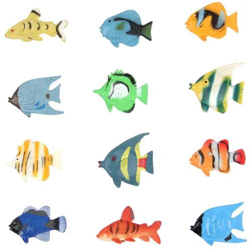 Yeory Mini -Fischfiguren 12 pcs lebensechtiger Verschiedene Tropische Fischspielzeug pädagogische PVC -Meerestier -Figuren für Zuhause, Vorschule, Spielzeug, Spielzeug Yeory Mini -Fischfiguren 12 pcs lebensechtiger Verschiedene Tropische Fischspielzeug pädagogische PVC -Meerestier -Figuren für Zuhause, Vorschule, Spielzeug, Spielzeug von Yeory