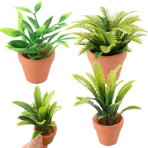 Yeory Miniaturanlagen, 3pcs 1:12 Puppenhauspflanzen mit Topf, Plastik Mini Bonsai Ornament für Miniaturpuppenhauszubehör, Mini -Pflanze Yeory Miniaturanlagen, 3pcs 1:12 Puppenhauspflanzen mit Topf, Plastik Mini Bonsai Ornament für Miniaturpuppenhauszubehör, Mini -Pflanze von Yeory