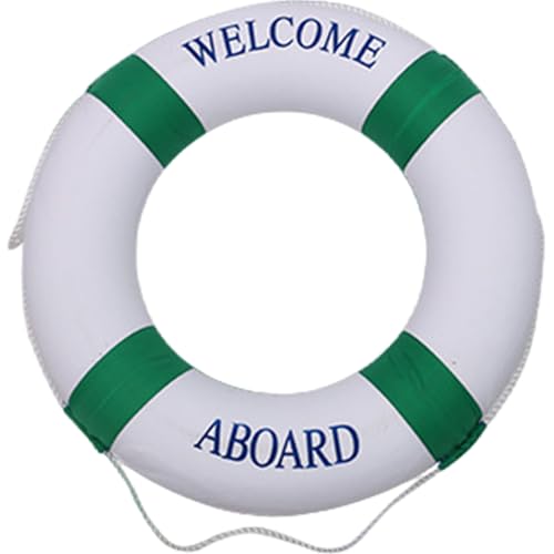 Yeory Pool schwimmt, Schwimmschaum Lebensdauer Ring mit Perimeter Seil, 20 Dia..Tragbarer Leichter Lebensring für Schwimmbad, See, Fluss, Meer, Grün, schwimmt Erwachsener von Yeory