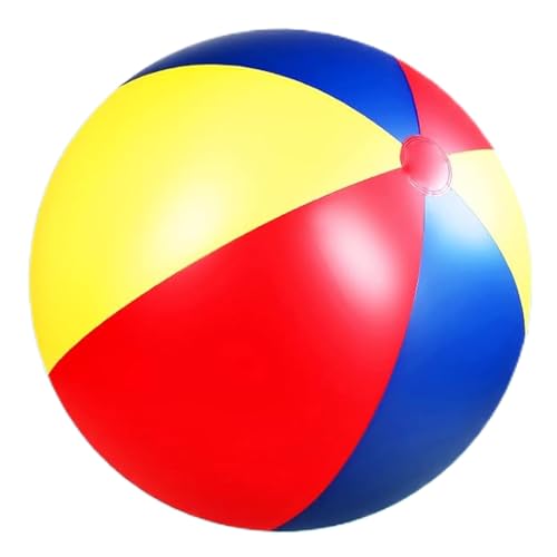 Yeory Riesiger Strandball, 39 -Zoll -PVC -aufblasbarer Strandball, farbenfrohen Big Beach Ball, lustiger Jumbo Beach Ball für Schwimmbäder Partys Yard -Wasserspiele, aufblasbarer Strandball von Yeory
