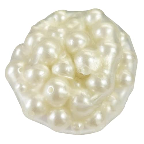 Yeory Squeeze Spielzeug, Weiße Perlen Sensorische Fidget Spielzeug, Squeeze Ball für Erwachsene, Stress Relief für Kinder von Yeory