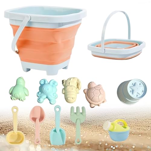 Yeory Strandspielzeug für Kleinkinder, 11PCS -Reisensandspielzeug für Strand, Sand für Kinder, Sandbox Orange Yeory Strandspielzeug für Kleinkinder, 11PCS -Reisensandspielzeug für Strand, Sand für Kinder, Sandbox Orange von Yeory