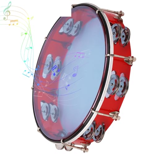 Yeory Tambourin für Kinder & Erwachsene, 11 Zoll Doppelreihe Tamburin, Einstellbarer Ton Plastik -Handtrommel für frühe Bildungsspielzeug, KTV, Party, Kirche, Kinder Yeory Tambourin für Kinder & Erwachsene, 11 Zoll Doppelreihe Tamburin, Einstellbarer Ton Plastik -Handtrommel für frühe Bildungsspielzeug, KTV, Party, Kirche, Kinder von Yeory