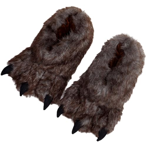 Yeory Tierschuhe, warme weiche, rutschfeste Pfotenschuhe, süße pelzige Füße Pfoten für Männer Halloween Party, EU 40-41, Pfote Yeory Tierschuhe, warme weiche, rutschfeste Pfotenschuhe, süße pelzige Füße Pfoten für Männer Halloween Party, EU 40-41, Pfote von Yeory
