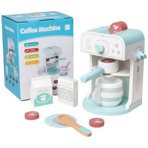 Yeory Toy Coffee Maker für Kinder, simulierte hölzerne Kaffee -Kaffee -Spielset, ideal für die Entwicklung von Fähigkeiten und EIN fantasievolles Spiel, Playset Yeory Toy Coffee Maker für Kinder, simulierte hölzerne Kaffee -Kaffee -Spielset, ideal für die Entwicklung von Fähigkeiten und EIN fantasievolles Spiel, Playset von Yeory