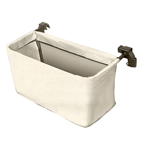 Yeory Wagenwagen Schwanzbeutel, Wagenlagerbefestigung weiß, Abnehmbarer Hangkorbbefindung, Handschubkarren Korb 16.5x8.3x8.7 von Yeory