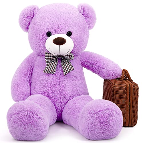 Yeqivo Groß Teddybär Kuschelbär XL riesen Teddy Bear Plüschbär Kuscheltier(Lila) von Yeqivo