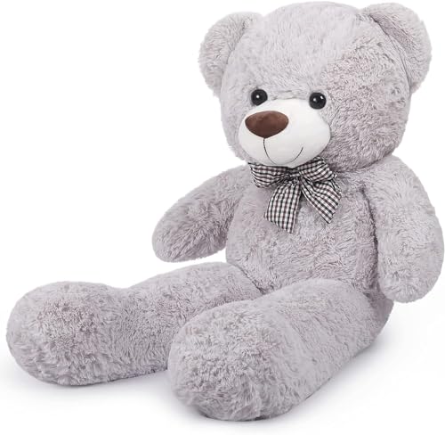 Yeqivo Groß Teddybär Kuschelbär XL riesen Teddy Bear Plüschbär Kuscheltier (Grau) von Yeqivo