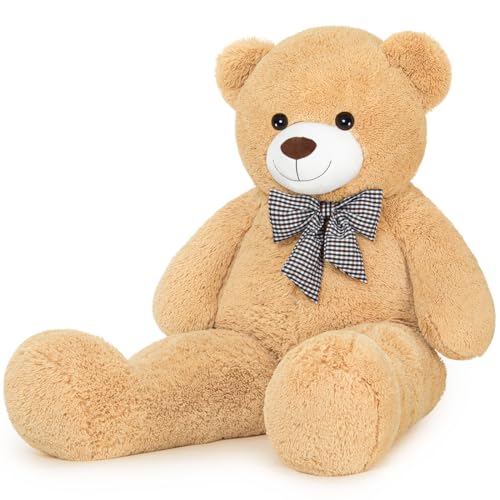 Yeqivo Groß Teddybär Kuschelbär XXL riesen Teddy Bear Plüschbär Kuscheltier 120CM Big Teddybear (Hellbraun) von Yeqivo