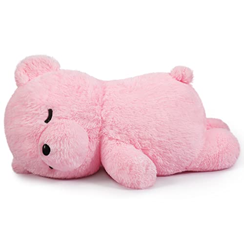 Yeqivo Koala Plüschpuppe Kuscheltier Plüschtier Schlafbär Schlafender Koalabär Teddybär (50CM,Rosa) von Yeqivo