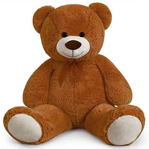 Yeqivo Riesen Teddybär Große Kuscheltiere Plüsch Großer Stofftier Bär Giant Teddy Bear für Freundin Kinder Weihnachten Valentinstag (XL,Braun-2) von Yeqivo