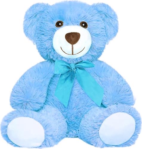 Yeqivo Teddybär gefülltes Tier Plüschtier Geschenk für Kind Freundin, 13.5 Zoll gefüllte Bären für Weihnachten Valentinstag Geburtstag Hochzeitsfeier（Blau,1Pcs） von Yeqivo