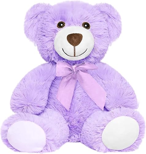 Yeqivo Teddybär gefülltes Tier Plüschtier Geschenk für Kind Freundin, 13.5 Zoll gefüllte Bären für Weihnachten Valentinstag Geburtstag Hochzeitsfeier（Lila,1Pcs） von Yeqivo