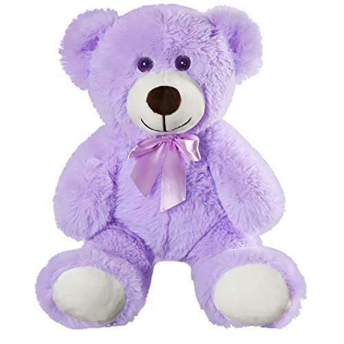 Yeqivo Teddybär gefülltes Tier Plüschtier Geschenk für Kind Freundin, 13.5 Zoll gefüllte Bären für Weihnachten Valentinstag Geburtstag Hochzeitsfeier（Lila,1Pcs） von Yeqivo