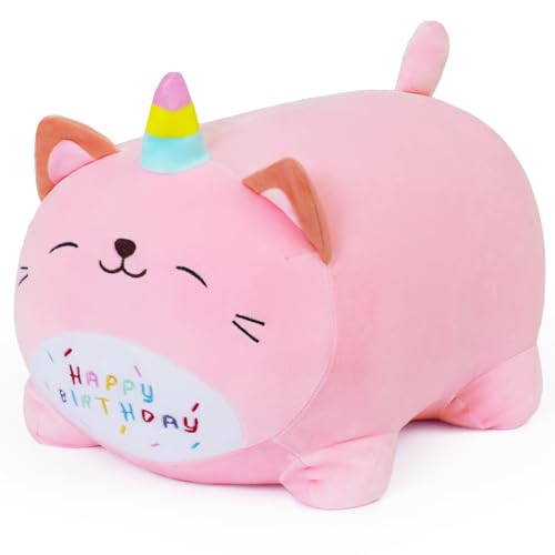 Yeqivo Unicorn Stuffed Animal Kawaii Birthday Unicorn Plush, Soft Happy Birthday Unicorn Plush Pillow Toy for Kids(Unicorn, 25cm/9.8inch) von Yeqivo
