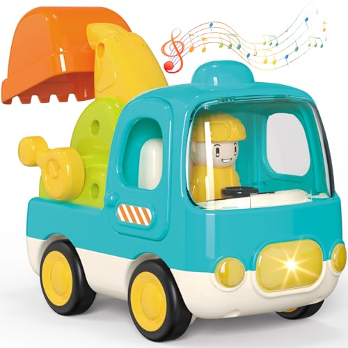 Yerloa Bagger Kinder Spielzeug ab 1 2 3 Jahre Junge Mit Musik und Licht, Minibagger Spielzeugautos Kinderspielzeug ab 2 Jahre Baustellenfahrzeuge Kinder Autos Geschenk für 1 2 Jährigen Jungen Yerloa Bagger Kinder Spielzeug ab 1 2 3 Jahre Junge Mit Musik und Licht, Minibagger Spielzeugautos Kinderspielzeug ab 2 Jahre Baustellenfahrzeuge Kinder Autos Geschenk für 1 2 Jährigen Jungen von Yerloa