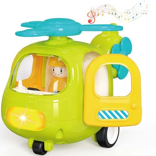 Yerloa Flugzeug Hubschrauber Spielzeug Kinder Helikopter ab 1 2 3 Jahre Junge Mit Musik und Licht, Spielzeugautos Kinderspielzeug ab 2 Jahre Baustellenfahrzeuge Kinder Geschenk für 1 2 Jährigen Jungen Yerloa Flugzeug Hubschrauber Spielzeug Kinder Helikopter ab 1 2 3 Jahre Junge Mit Musik und Licht, Spielzeugautos Kinderspielzeug ab 2 Jahre Baustellenfahrzeuge Kinder Geschenk für 1 2 Jährigen Jungen von Yerloa