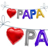 Mini Folieballon-Set Papa, 5 Ballons für Vatertag, Babyparty & Geburt Mini Folieballon-Set Papa, 5 Ballons für Vatertag, Babyparty & Geburt von Yesbox GmbH