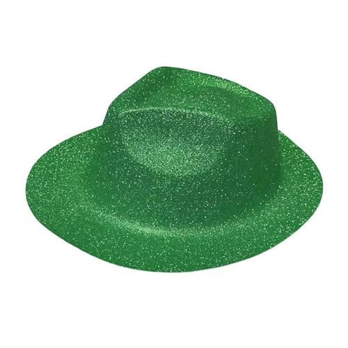 Yeselino Glitzernder Fedora-Hut, Unisex, Erwachsene, glitzernd, Puder, Cowboy-Kappe, Kostümzubehör, Partyhut Yeselino Glitzernder Fedora-Hut, Unisex, Erwachsene, glitzernd, Puder, Cowboy-Kappe, Kostümzubehör, Partyhut von Yeselino
