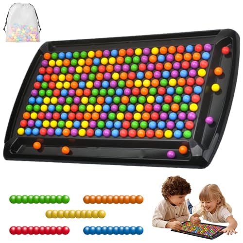 Regenbogen Puzzle Schach, 241 Stück Regenbogenball Schachbrett Strategiespiele, Intellektuelles Schachbrett–Duales Duell, Regenbogenball Eliminierungs Chess Board Game, Für Kinder Und Erwachsene von Yesmoyhe