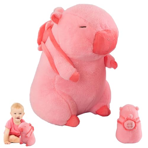 Yesmoyhe Capybara Cuddly Toy, 35 cm Capybara Stuffed Toy, Capybara Plush Toy, Niedlichen Capybara Plushie, Capybara Plüsch puppenkissen, Capybara Plüschkissen, Geschenk für Jungen Mädchen von Yesmoyhe
