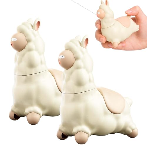 Lama Wasserpistole mit Drehkopf, Spuckendes Lama Wasserspritzspielzeug für Sommer, Garten & Strand – Tragbar, Einfach zu Befüllen, Lustiges Design für Erfrischung im Freien (2 stück) von Yestree