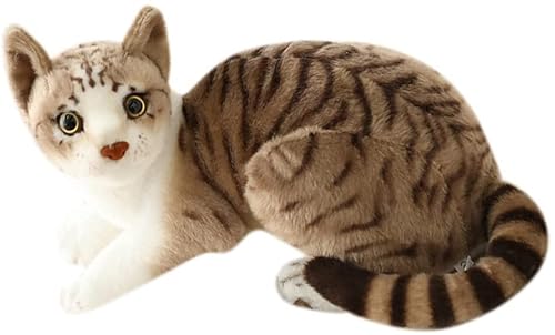Plush Toys Soft Toys Stofftiere Katze getigertes Stofftier Plüsch Realistisches Leben wie kleine Katzen Niedliches Plüschspielzeug für Kinder Haustier Plush Toys Soft Toys Stofftiere Katze getigertes Stofftier Plüsch Realistisches Leben wie kleine Katzen Niedliches Plüschspielzeug für Kinder Haustier von Yestree