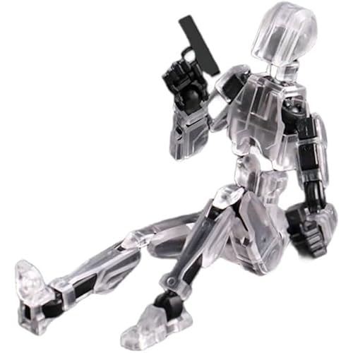 T13 Roboter Aktionsfigur Fidget-Spielzeug – Anime-Figuren mit Mehreren Beweglichen Gelenken für Kinder Nicht Zusammengebautes Set – Transparent T13 Roboter Aktionsfigur Fidget-Spielzeug – Anime-Figuren mit Mehreren Beweglichen Gelenken für Kinder Nicht Zusammengebautes Set – Transparent von Yestree