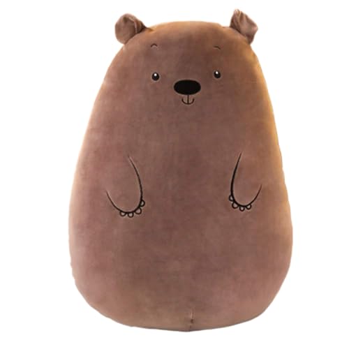 Yestree 50cm Plüschtier Stuffed Dinosaurier, Schwein, Bär, Cat, Schafe, Nilpferd Cartoon Langes Kissen Unisex Plüsch-Puppe (Bär) von Yestree