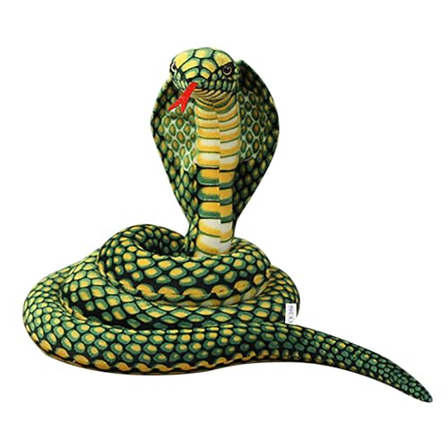 Yestree Realistische Plüschschlange Kobra Plüschtier Kuscheltier – 170CM lang, detailgetreu, flexibel und schrecklich echt aussehend, geeignet für Wohnzimmer, Halloween und Themendekorationen Yestree Realistische Plüschschlange Kobra Plüschtier Kuscheltier – 170CM lang, detailgetreu, flexibel und schrecklich echt aussehend, geeignet für Wohnzimmer, Halloween und Themendekorationen von Yestree
