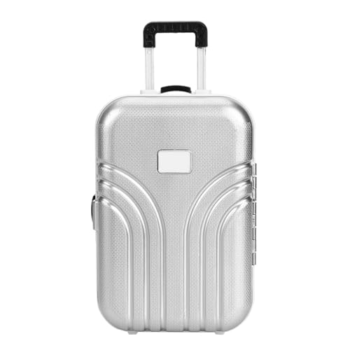 Yestree Reisekoffer für Puppen, Trolley in Mini-Größe mit Rollkoffer, offen und geschlossen, env. 15,5 x 10,5 x 7 cm (B) von Yestree