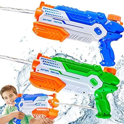 Yetech 2 Stück Wasserpistole Spielzeug,1.2L Super Squirt Spritzpistolen mit 10 Meter Reichweite,Kind Water Gun Blaster Spielzeug für Sommerpartys im Freien, Strand, Pool Strandspielzeug von Yetech