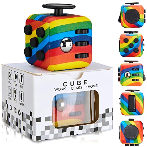 Yetech RainbowAnti-Stress Würfel Spielzeug，Anti-Estrees Würfel für Kinder und Erwachsene. von Yetech