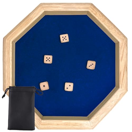 Würfelstrecke, 30 cm / 11,81 Zoll Holzbrett, Spielbrett, Spur, Würfelbahn & Gürtel, geeignet für Brettspiele DND und RPG von YeyeCyrilze
