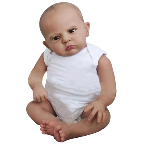 Yfenglhiry 60 cm Simulation Mädchen Realistische Wiedergeburt Kinder mit beweglichem Arm und Bein für Baby Kind Beschäftigen Sie den Schlaf, der realistisch aussieht von Yfenglhiry