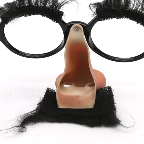 Yfenglhiry Große Nasen-Cosplay-Brille mit großer Nase für Halloween-Party-Requisiten, Halloween, große Nasen-Brille, lustige Nasen-Verkleidung, lustige Kostümbrille von Yfenglhiry