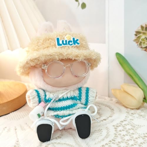 5-teiliges Outfit-Set für 17 cm für Labubu-Puppen, schicker Stil zum Spielen und Präsentieren (blau) von Yhenlovtt