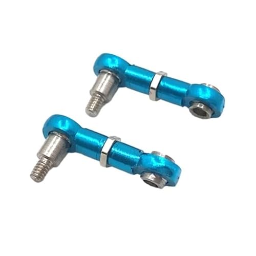 YhfAbd 2er-Pack Lenkstange aus Aluminiumlegierung, kompatibel mit 1 28 Wltoys K969 RC-Auto-Upgrades Ersatzteile(Blue) von YhfAbd