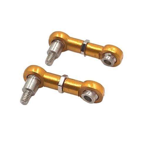 YhfAbd 2er-Pack Lenkstange aus Aluminiumlegierung, kompatibel mit 1 28 Wltoys K969 RC-Auto-Upgrades Ersatzteile(Gold) von YhfAbd