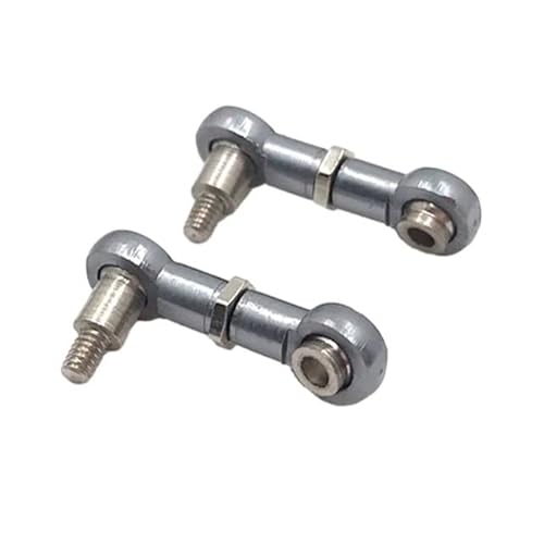 YhfAbd 2er-Pack Lenkstange aus Aluminiumlegierung, kompatibel mit 1 28 Wltoys K969 RC-Auto-Upgrades Ersatzteile(Titanium Color) von YhfAbd