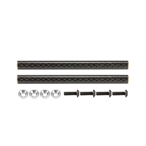 YhfAbd Carbonfaser-Chassisstrebensatz for 1/10 RC-Auto-Crawler SCX10 PRO Gspeed LCG Rigs – 67 mm, 70 mm, 75 mm und 78 mm Sporty Comp Builds D Ersatzteile(2PCS 75mm) von YhfAbd