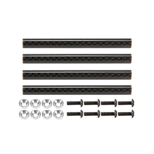 YhfAbd Carbonfaser-Chassisstrebensatz for 1/10 RC-Auto-Crawler SCX10 PRO Gspeed LCG Rigs – 67 mm, 70 mm, 75 mm und 78 mm Sporty Comp Builds D Ersatzteile(4PCS 67mm) von YhfAbd