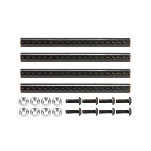 YhfAbd Carbonfaser-Chassisstrebensatz for 1/10 RC-Auto-Crawler SCX10 PRO Gspeed LCG Rigs – 67 mm, 70 mm, 75 mm und 78 mm Sporty Comp Builds D Ersatzteile(4PCS 70mm) von YhfAbd