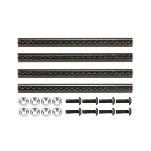 YhfAbd Carbonfaser-Chassisstrebensatz for 1/10 RC-Auto-Crawler SCX10 PRO Gspeed LCG Rigs – 67 mm, 70 mm, 75 mm und 78 mm Sporty Comp Builds D Ersatzteile(4PCS 75mm) von YhfAbd