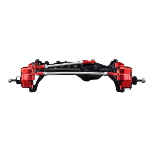 YhfAbd Hochleistungs-Portalachsen aus Metall vorne und hinten, Upgrade-Teil for 1/10 RC Crawler Car Axial SCX10 III AXI03007 Wrangler JL AR45 Achse Ersatzteile(Red Front Axle) von YhfAbd
