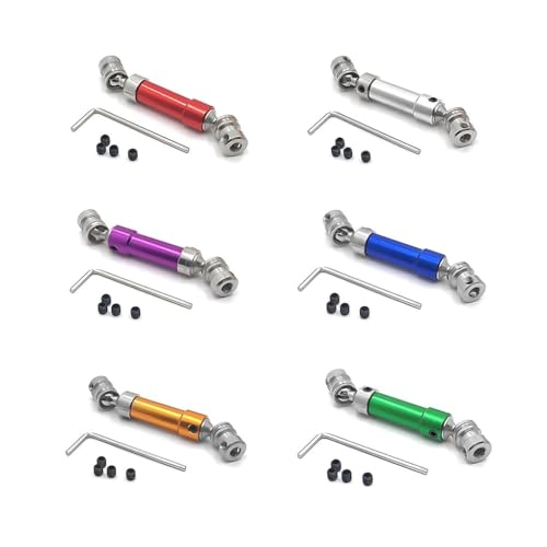 YhfAbd Metall Hinten Center Antriebswelle CVD Übertragung Welle for 1:12 Wltoy 12428 FY03Rc Auto Short Course Desert Buggy Rock Crawler Ersatzteile(Silver) von YhfAbd