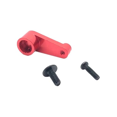 YhfAbd Metall Upgrade Retrofit 28T Servo Horn Arm Ersatz Teile for 144010 144001 144002 124016 124017 124018 RC Ersatzteile(Red) von YhfAbd