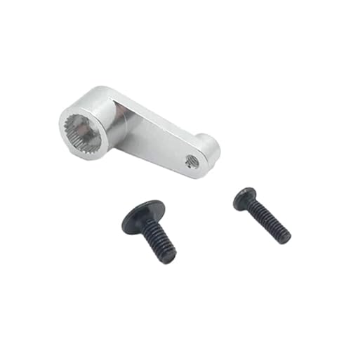 YhfAbd Metall Upgrade Retrofit 28T Servo Horn Arm Ersatz Teile for 144010 144001 144002 124016 124017 124018 RC Ersatzteile(Silver) von YhfAbd