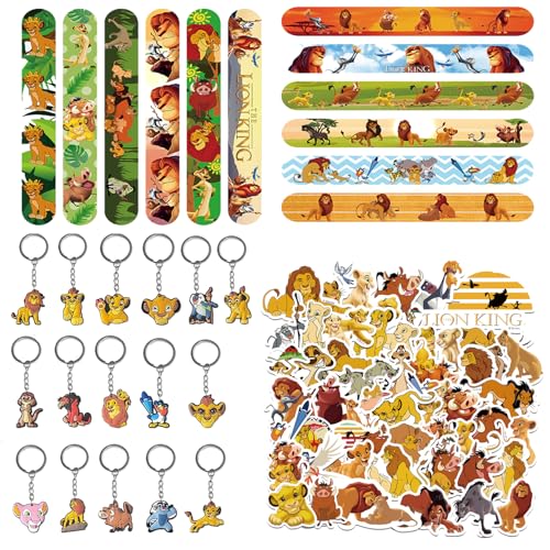 Yhjxly Löwen Party Mitgebsel Set,Dschungel Safari Party Zubehör,78 Stück König der Löwen Party Geschenk,16 Schlüsselanhänger,12 Schnapparmbänder,50 Aufkleber für Jungen Mädchen Gastgeschenke Yhjxly Löwen Party Mitgebsel Set,Dschungel Safari Party Zubehör,78 Stück König der Löwen Party Geschenk,16 Schlüsselanhänger,12 Schnapparmbänder,50 Aufkleber für Jungen Mädchen Gastgeschenke von Yhjxly