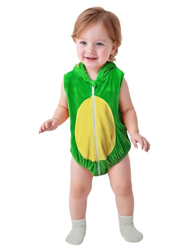 Yhong Baby Mädchen Jungen Flanell Strampelanzug Cartoon Tier Kostüme Halloween Cosplay Geburtstag Anzug 0-24 Monate Dinosaurier 50-62 von Yhong